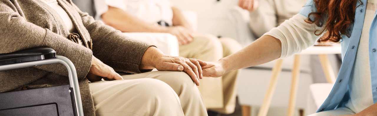 Patientin und Pflegerin