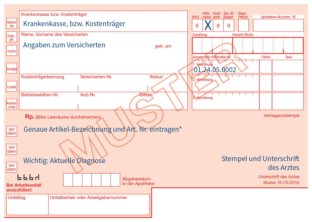 Musterrezept ausgef&uuml;llt