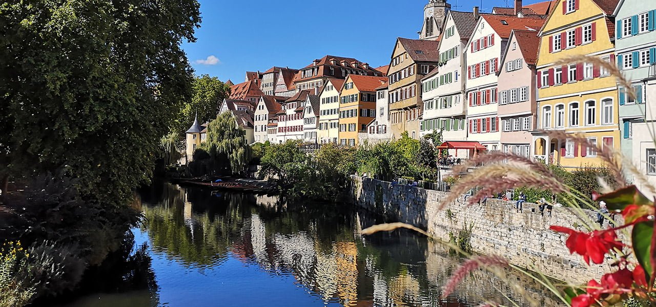 Die Neckarfront in T&uuml;bingen