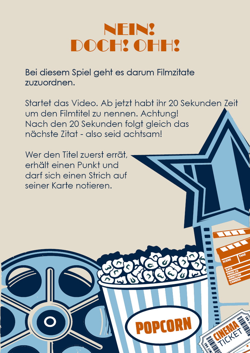 Spielregeln Filmzitate